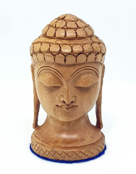 Wooden Buddha Head
